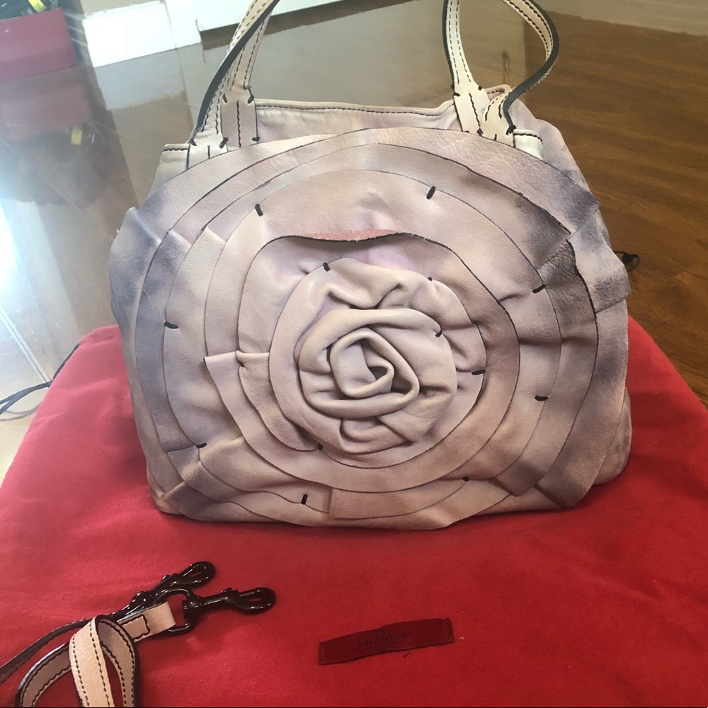 Valentino pink and grey handbag